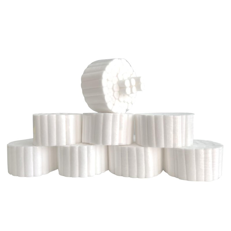 ONEMED 400 Count Dental Gauze Rolls Cottons Pads 1.5 Inch, 100% Cotton,Dentist Cotton Rolls Cotton Ball for Dental Clinic - Image 1